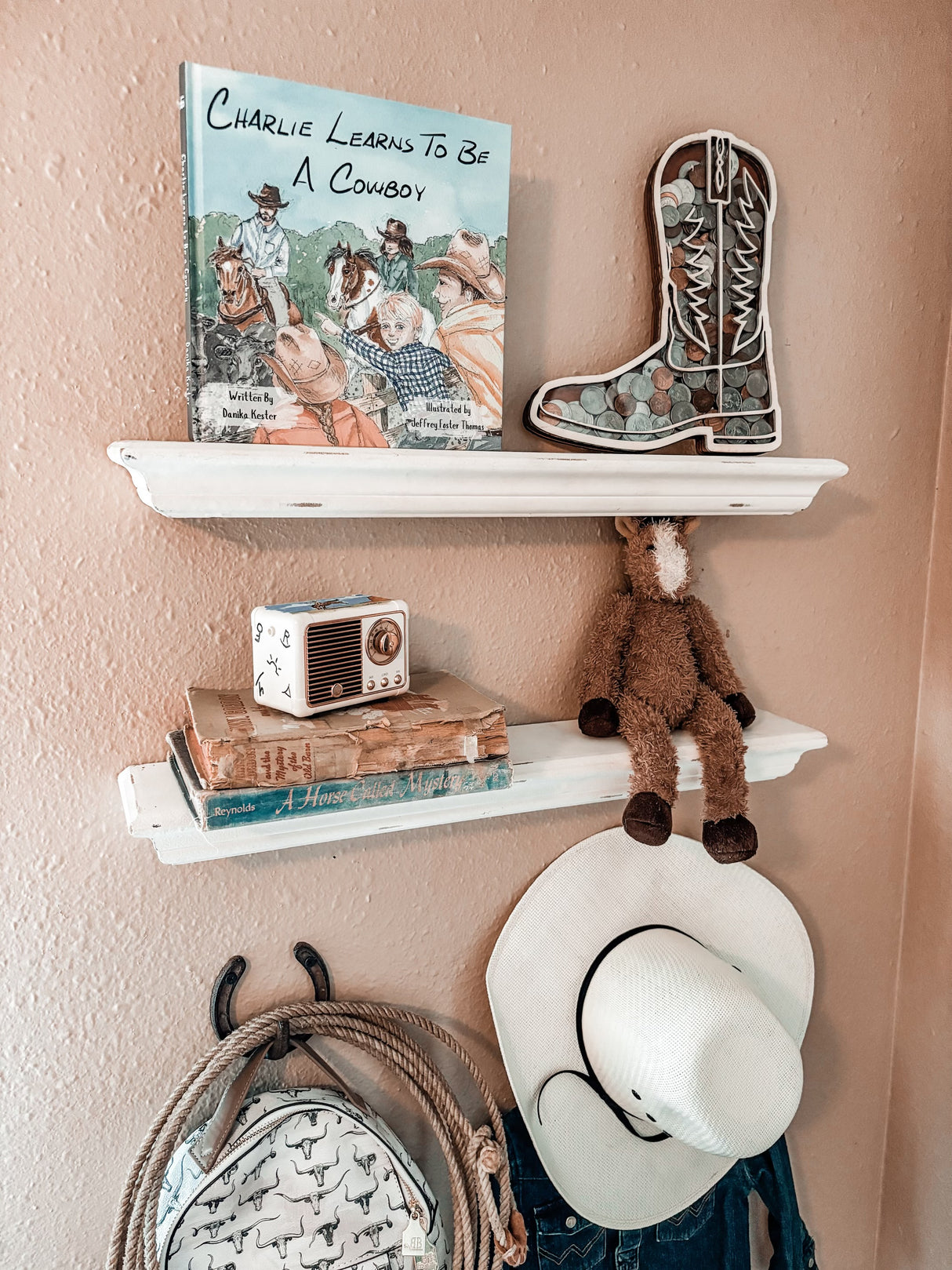 Charlie Learns to be a Cowboy Hardback Book