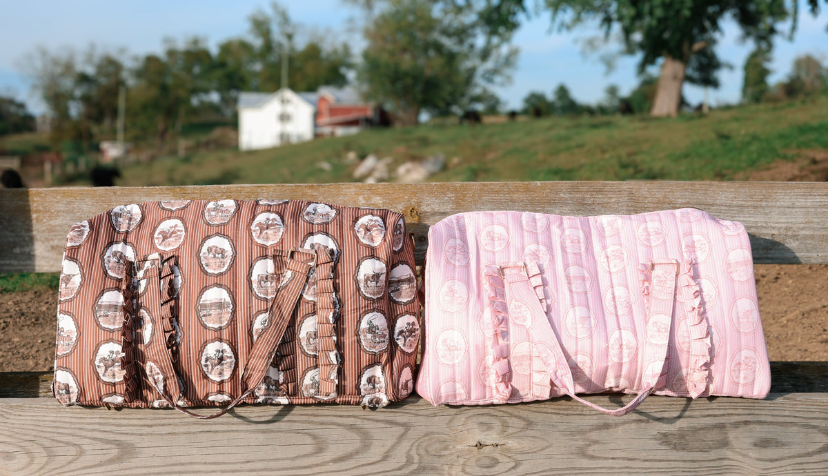 Western Quilted Ruffle Duffle Bag | PREORDER