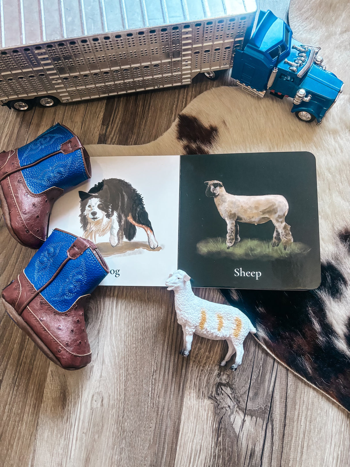 Black & White on the Farm Board Book