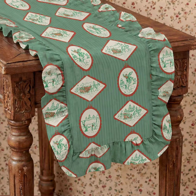 A Western Christmas Table Runner| PREORDER