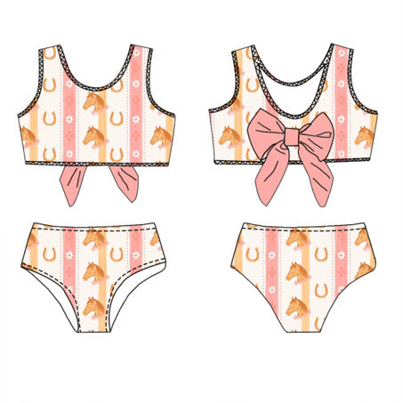 Blush Bridle Bow Bikini