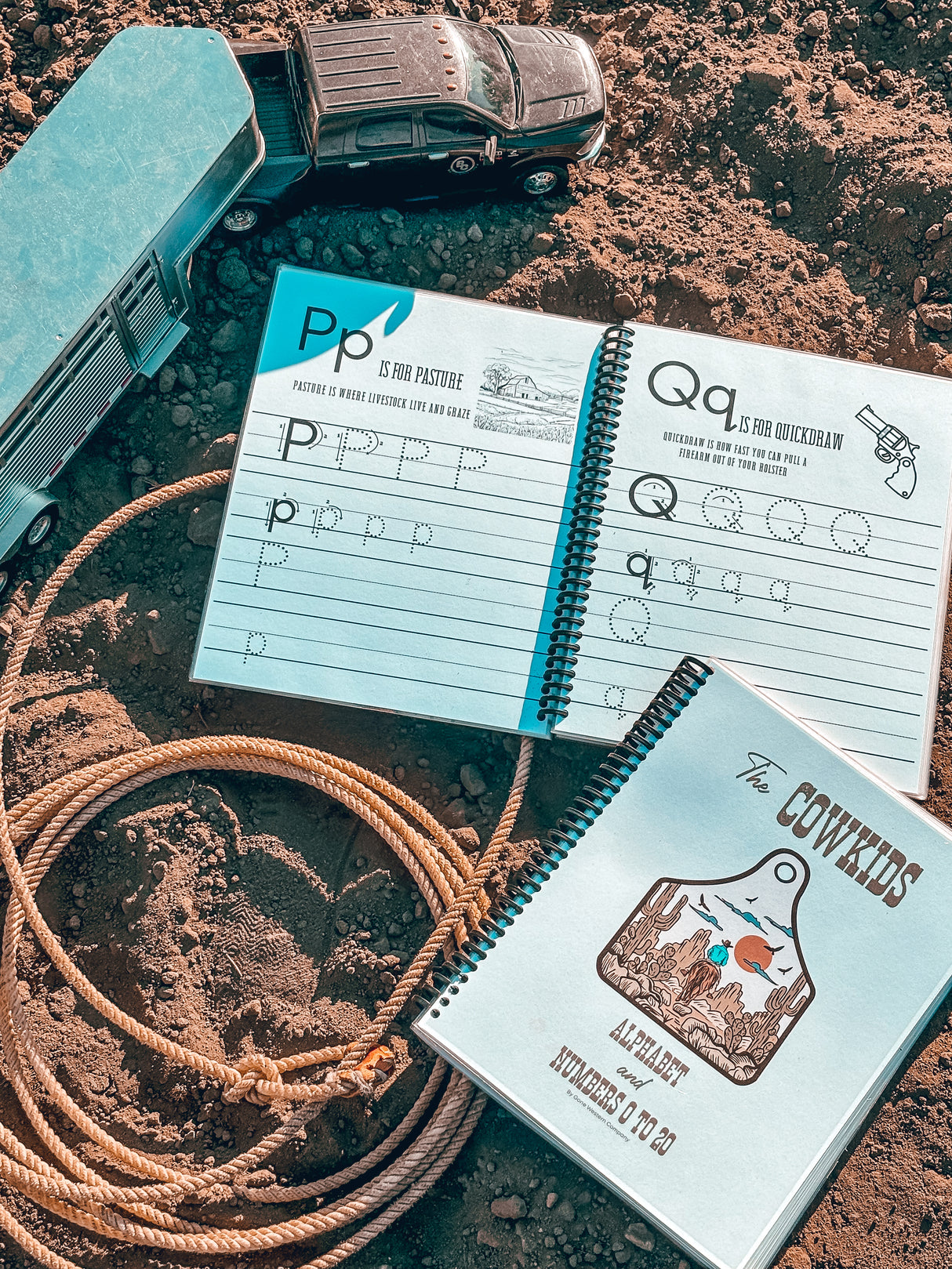 Cowkid Ranch Workbook – Reusable ABC & 123 Dry Erase Book