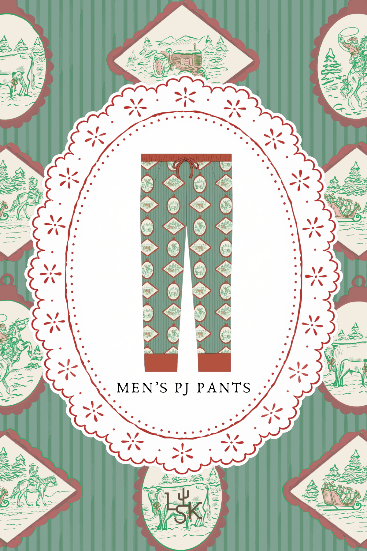 A Western Christmas Men’s Jogger Pajama Pants | PREORDER
