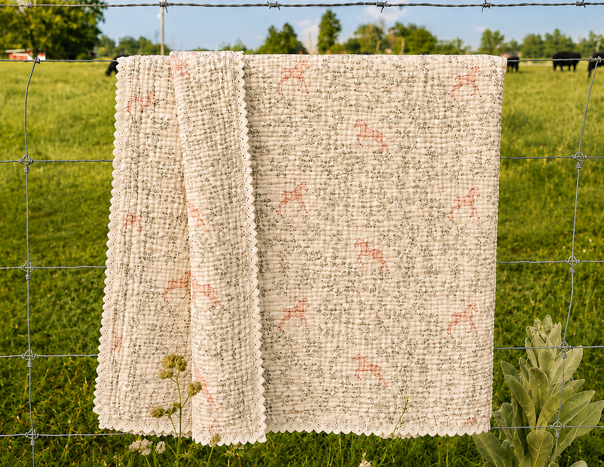 Prairie Foal Muslin Blanket