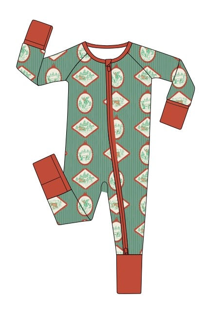 A Western Christmas Bamboo Convertible Sleeper | PREORDER