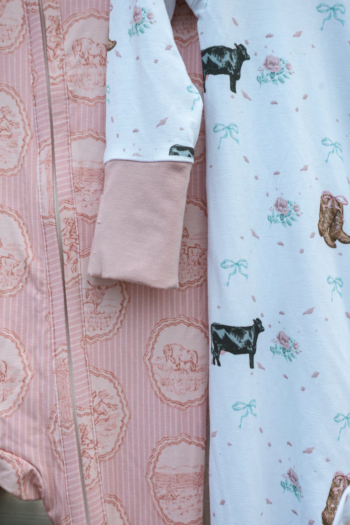The Blush Angus Ruffle Bamboo Sleeper | PREORDER