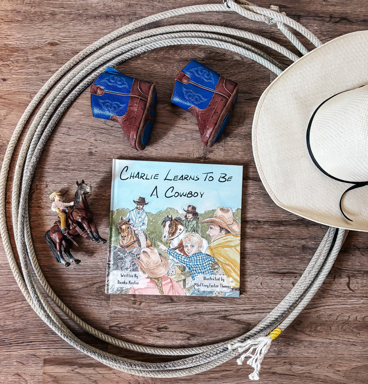 Charlie Learns to be a Cowboy Hardback Book