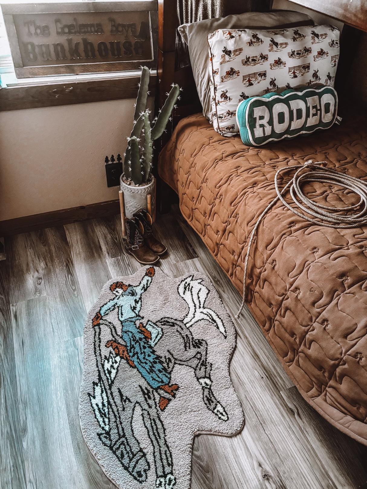 Denim Blue Rodeo Pillow