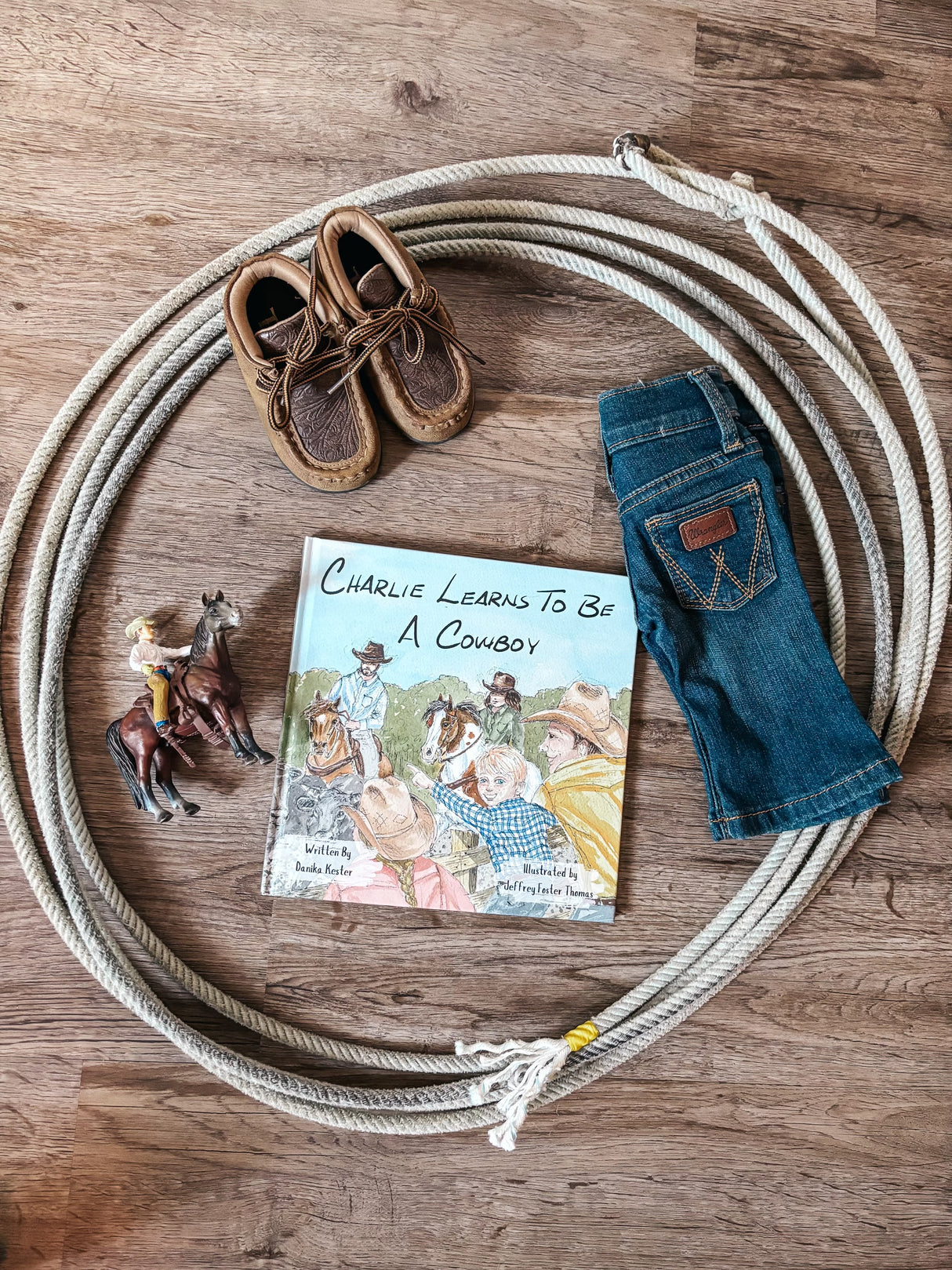 Charlie Learns to be a Cowboy Hardback Book