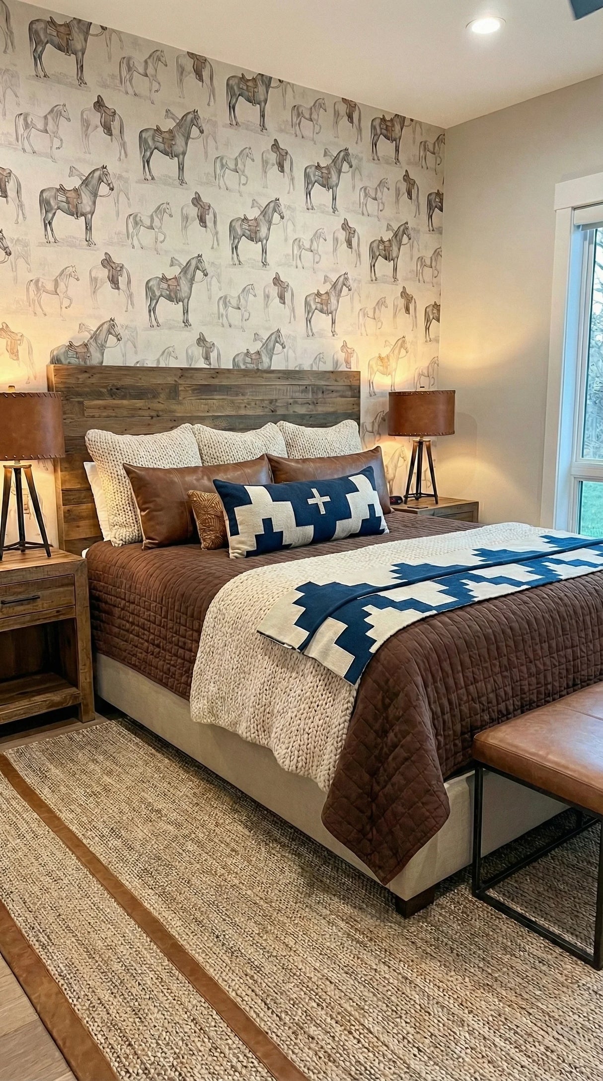 Western Heirloom Cotton Throw Blanket