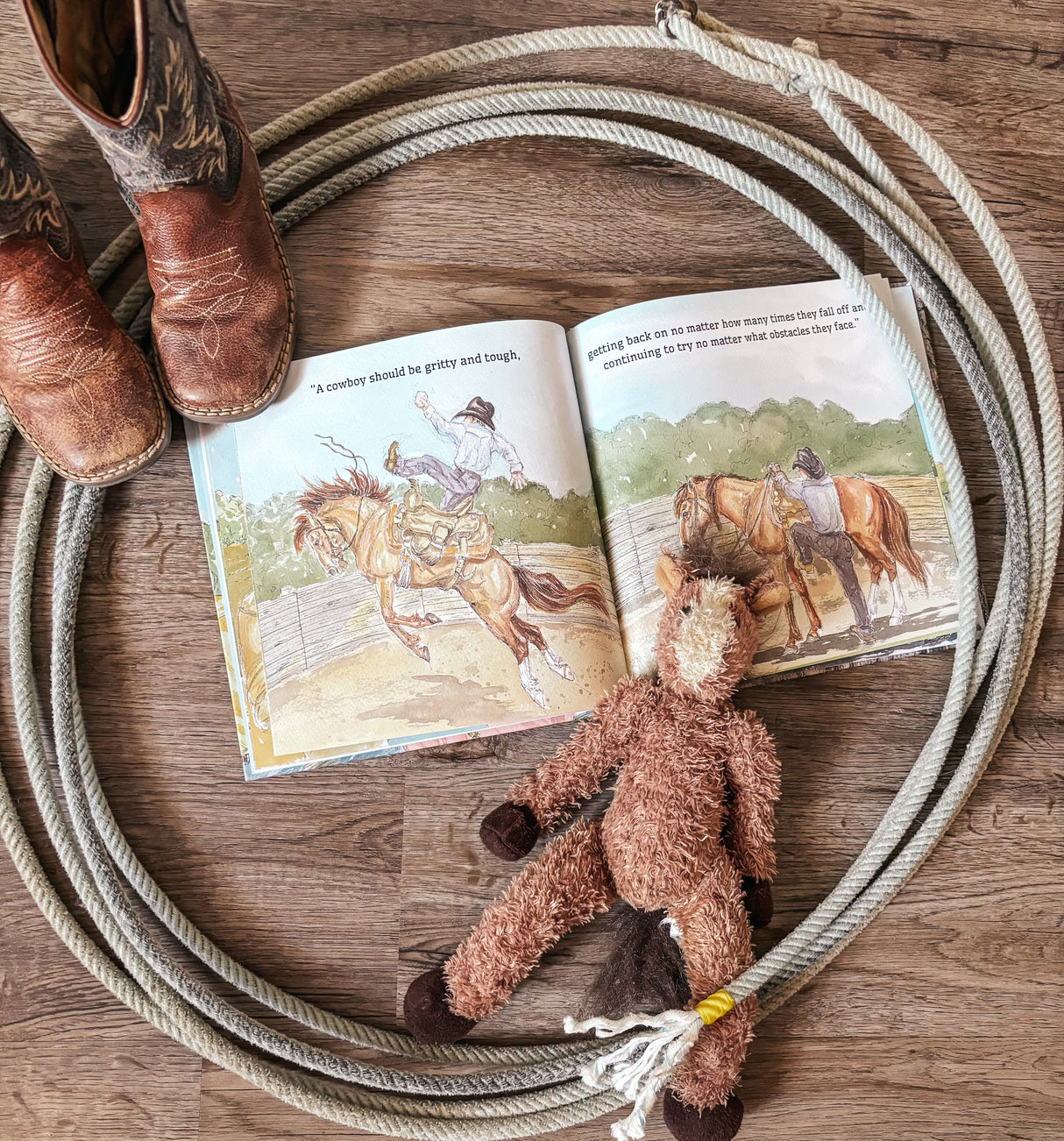 Charlie Learns to be a Cowboy Hardback Book