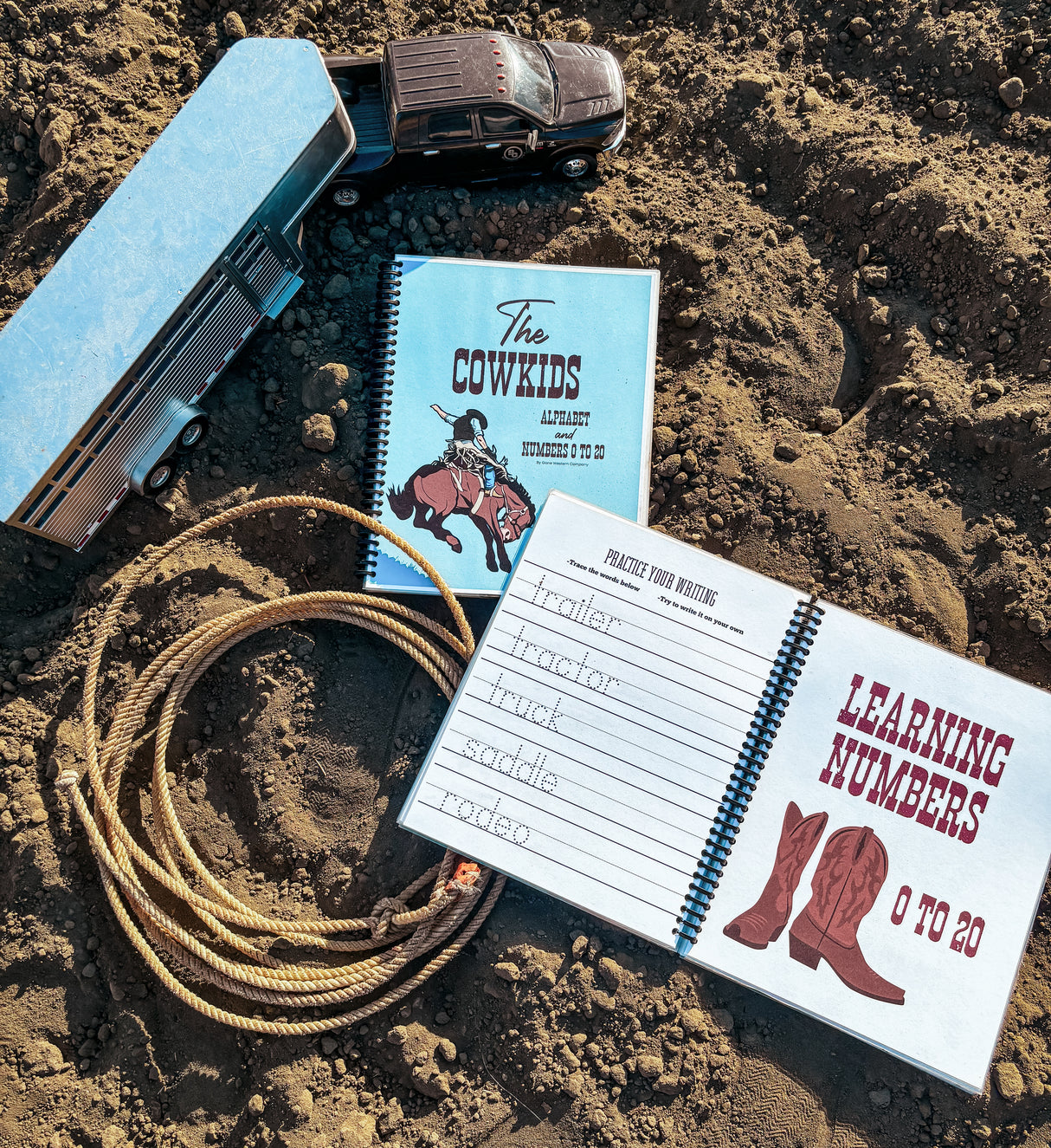 Cowkid Ranch Workbook – Reusable ABC & 123 Dry Erase Book