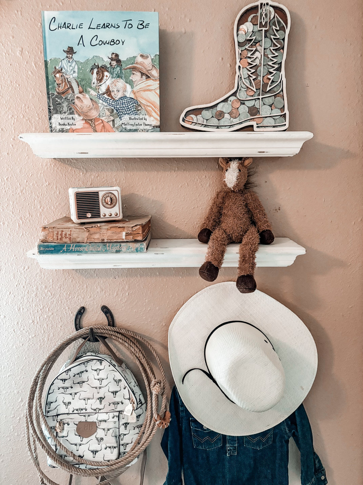 Charlie Learns to be a Cowboy Hardback Book