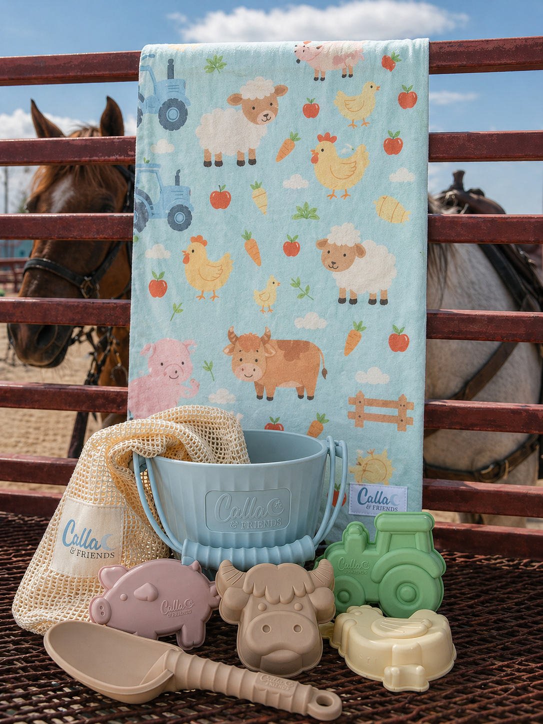 Hazel’s Farm Beach Towel