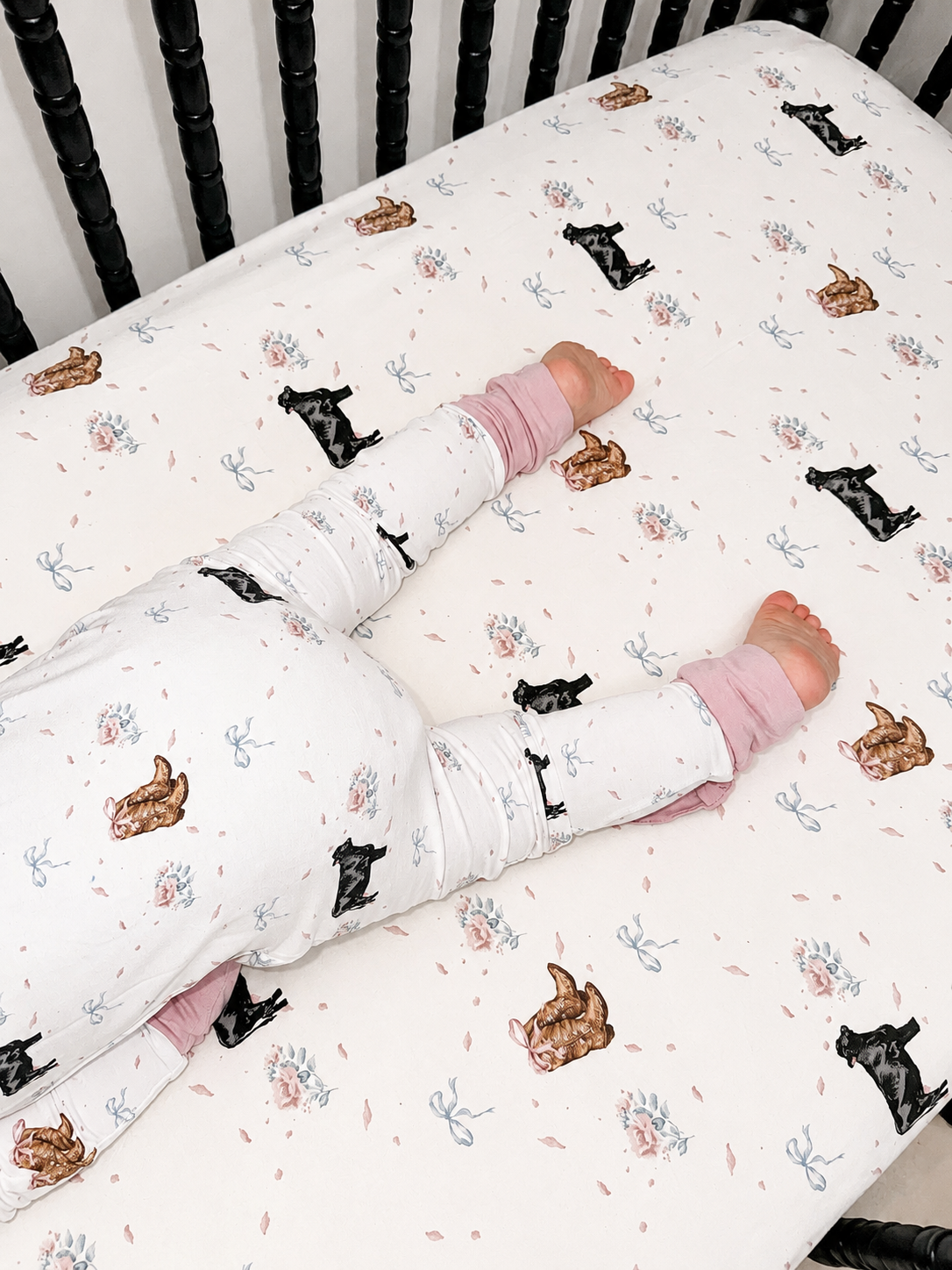 The Blush Angus Crib Sheet | PREORDER