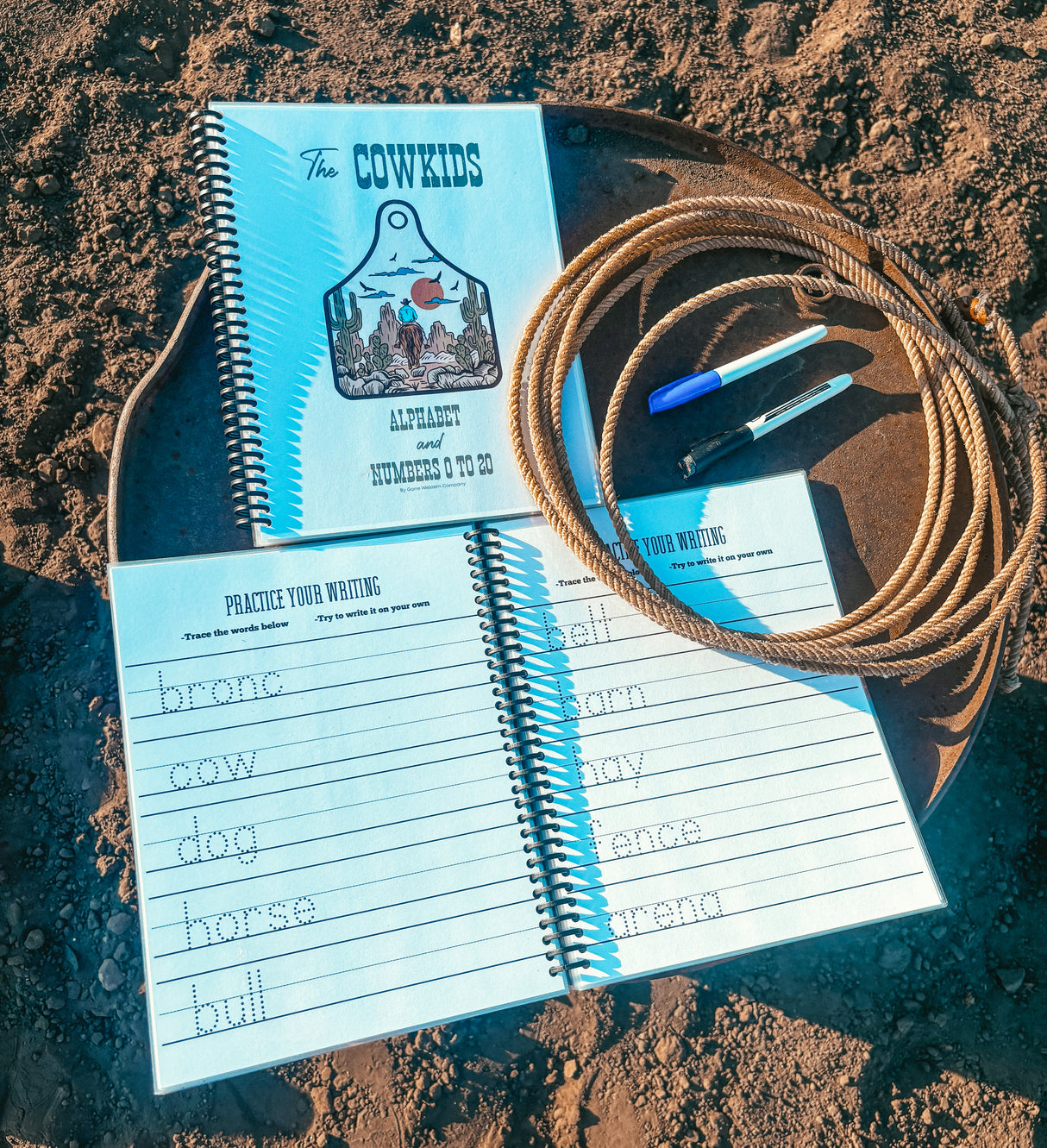 Cowkid Ranch Workbook – Reusable ABC & 123 Dry Erase Book