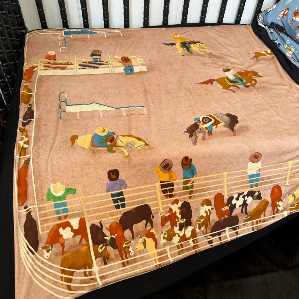 Team Roping Mural Blanket -PREORDER
