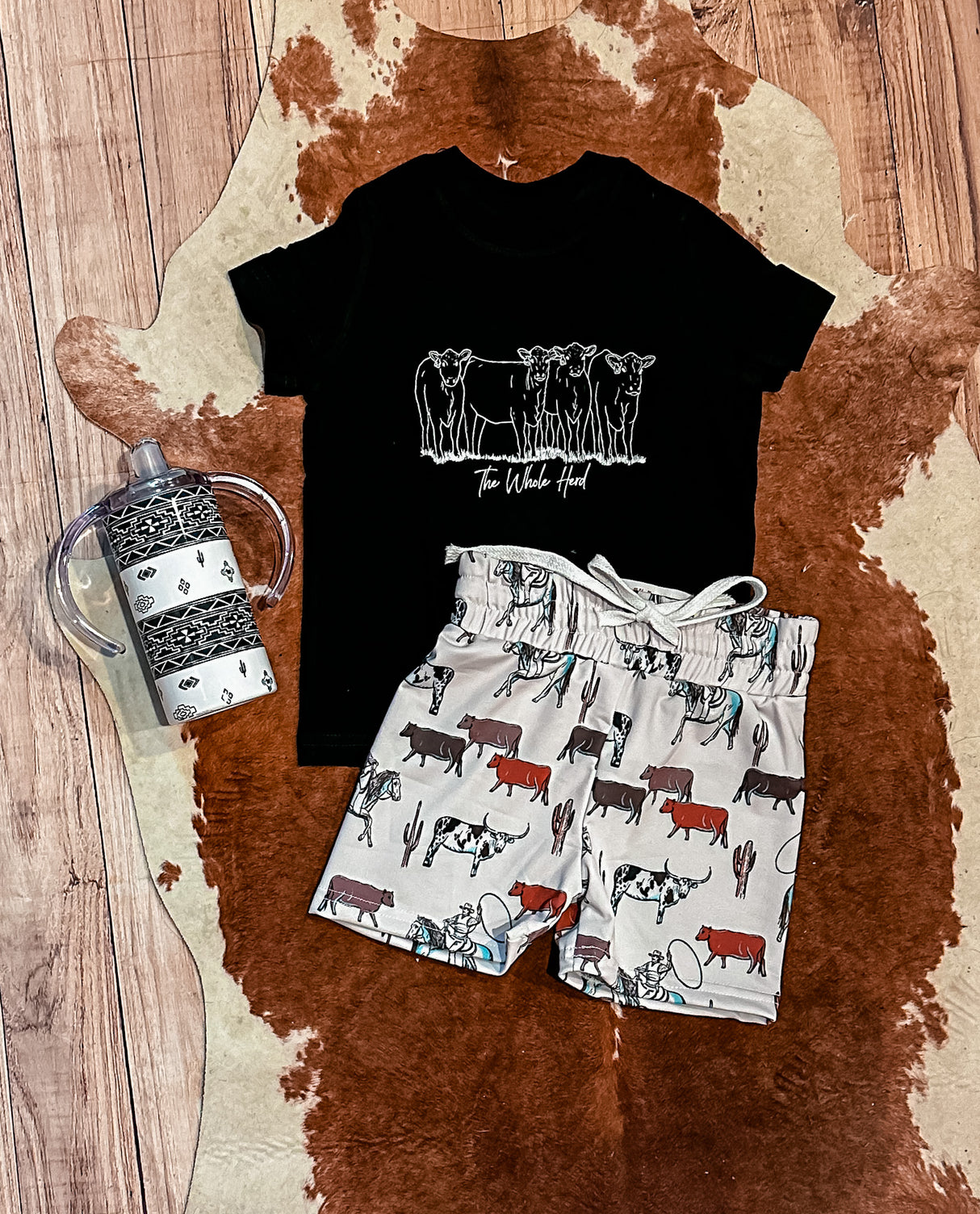 Cattle Drive Swim Trunks Littles SK Boutique