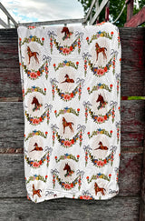 Flowers & Foals Bamboo Swaddle Blanket