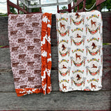 Flowers & Foals Bamboo Swaddle Blanket