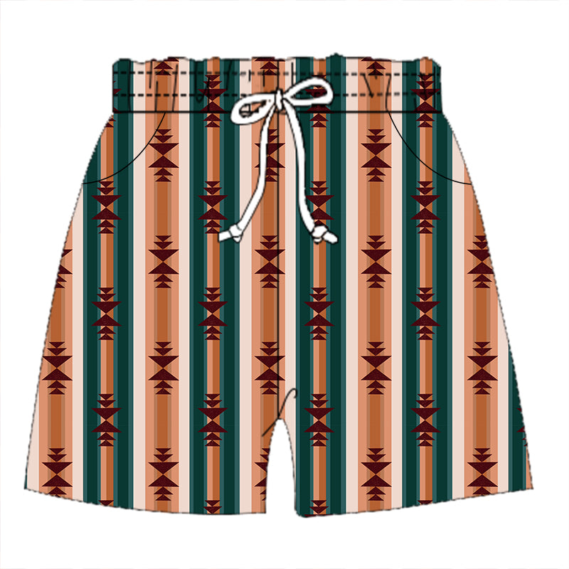 Retro Aztec Swimming Trunks