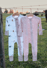 The Blush Angus Ruffle Bamboo Sleeper | PREORDER