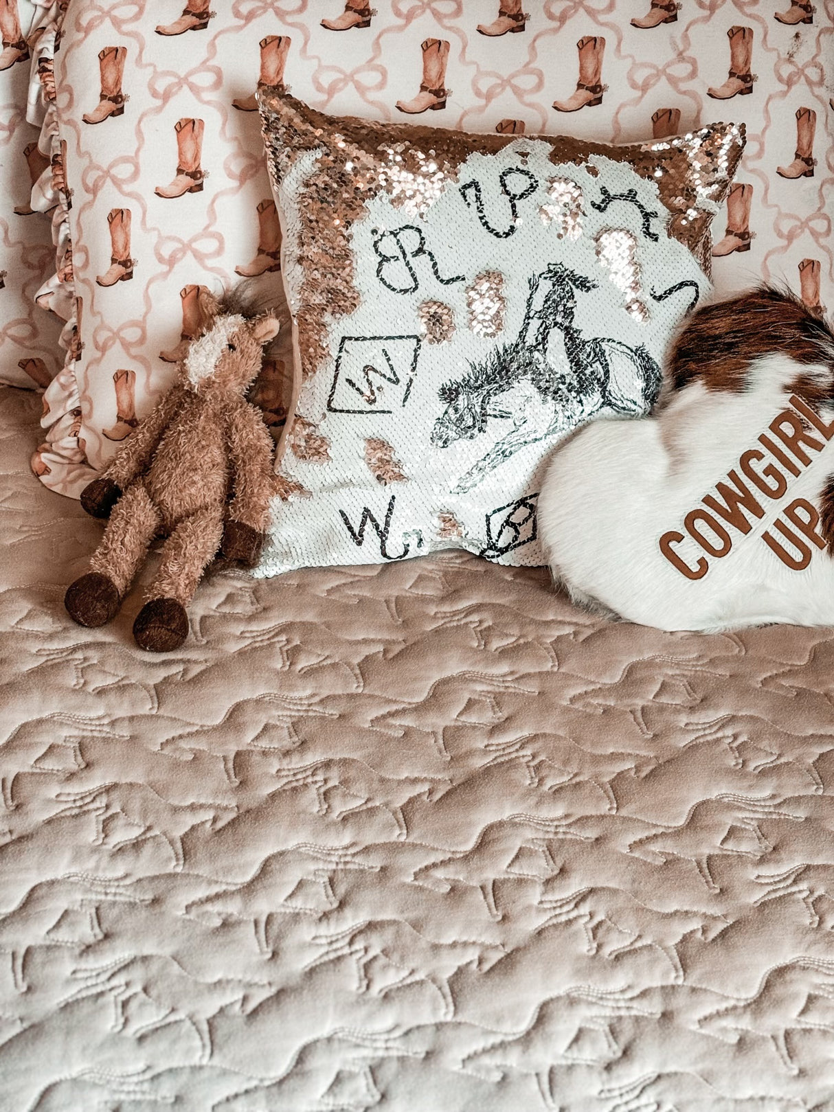 Horse Bamboo Quilted Blanket - PREORDER