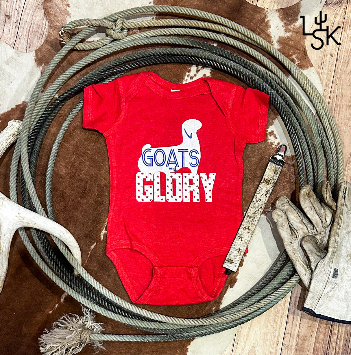 Goats & Glory Short Sleeve Bodysuit