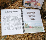Farm Kid Workbook – Reusable ABC & 123 Dry Erase Book