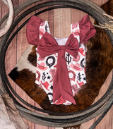 Wild West Cowgirl One Piece Bow Swimsuit