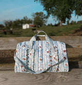 Western Quilted Ruffle Duffle Bag | PREORDER