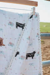 The Blush Angus Muslin Blanket | PREORDER