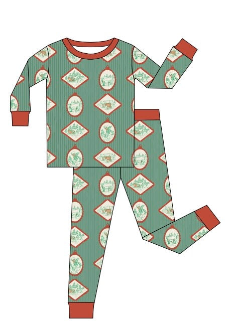 A Western Christmas Two Piece Pajama Set | PREORDER