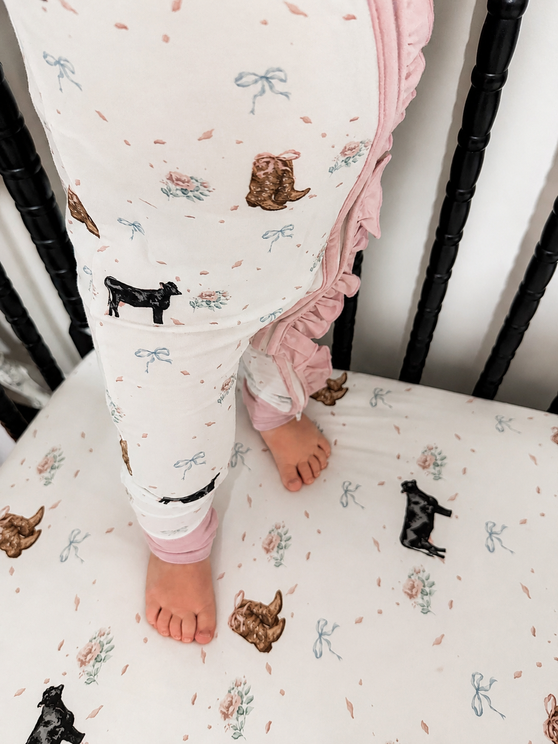 The Blush Angus Crib Sheet | PREORDER