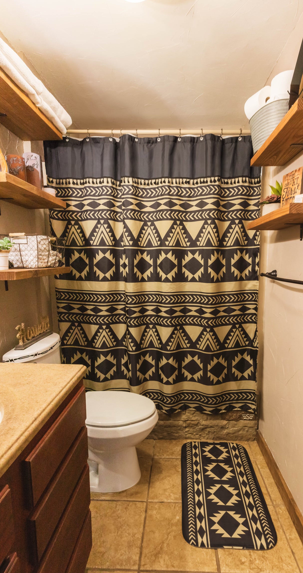 WESTERN SHOWER CURTAIN SETS