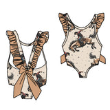 Starry Bronc One Piece Bow Swimsuit