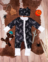 The Skeleton Cowboy Fold-Over Sleeper Littles SK Boutique