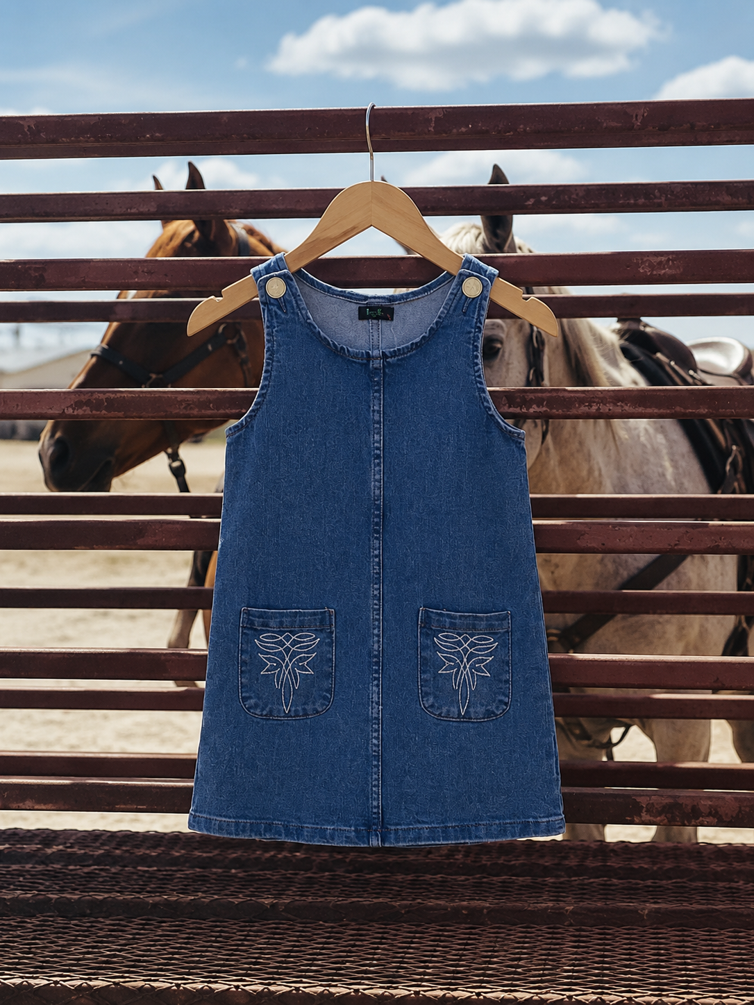 The Denim Boot Stitch Dress