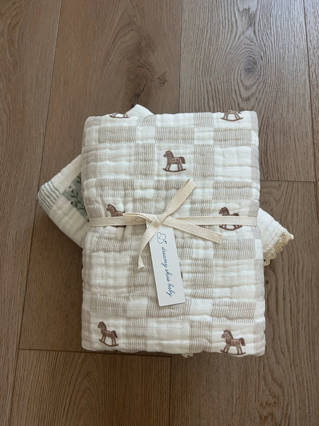 Vintage Ranch 6 Layer Gauze Blanket