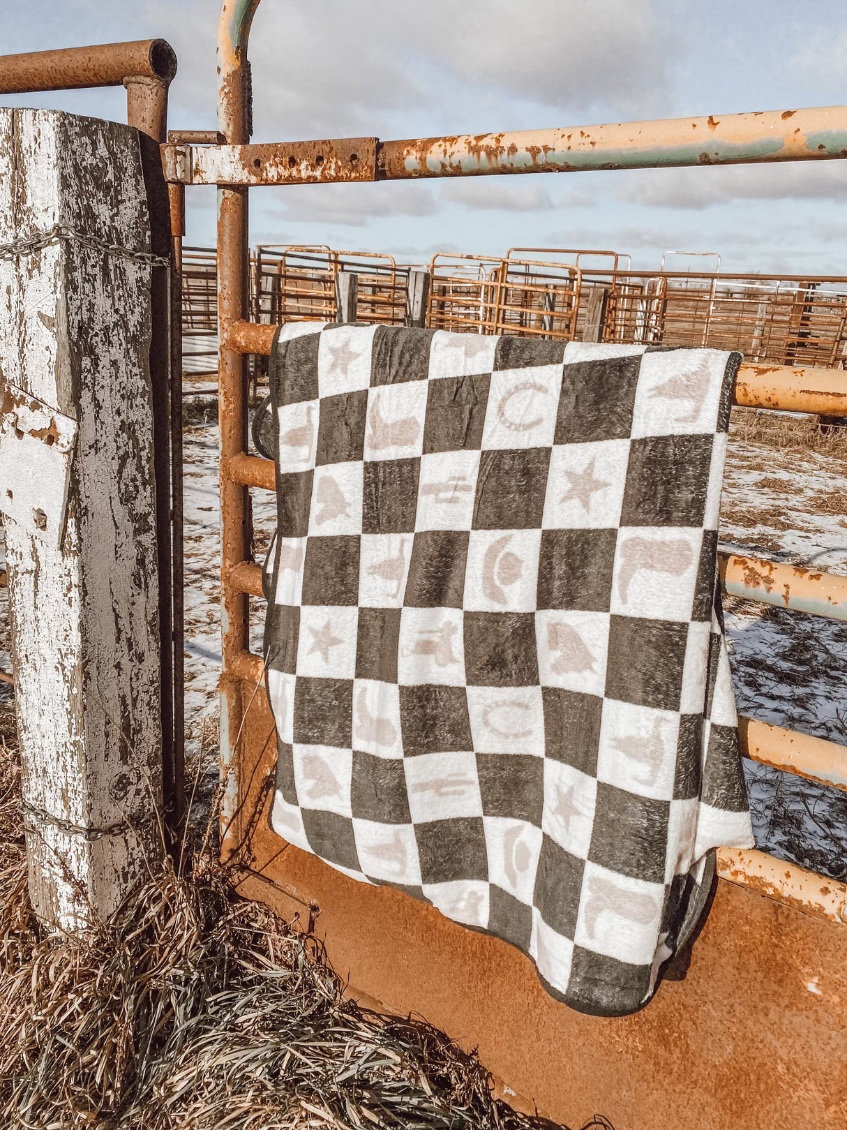 The Cowboy Checkmate Blanket