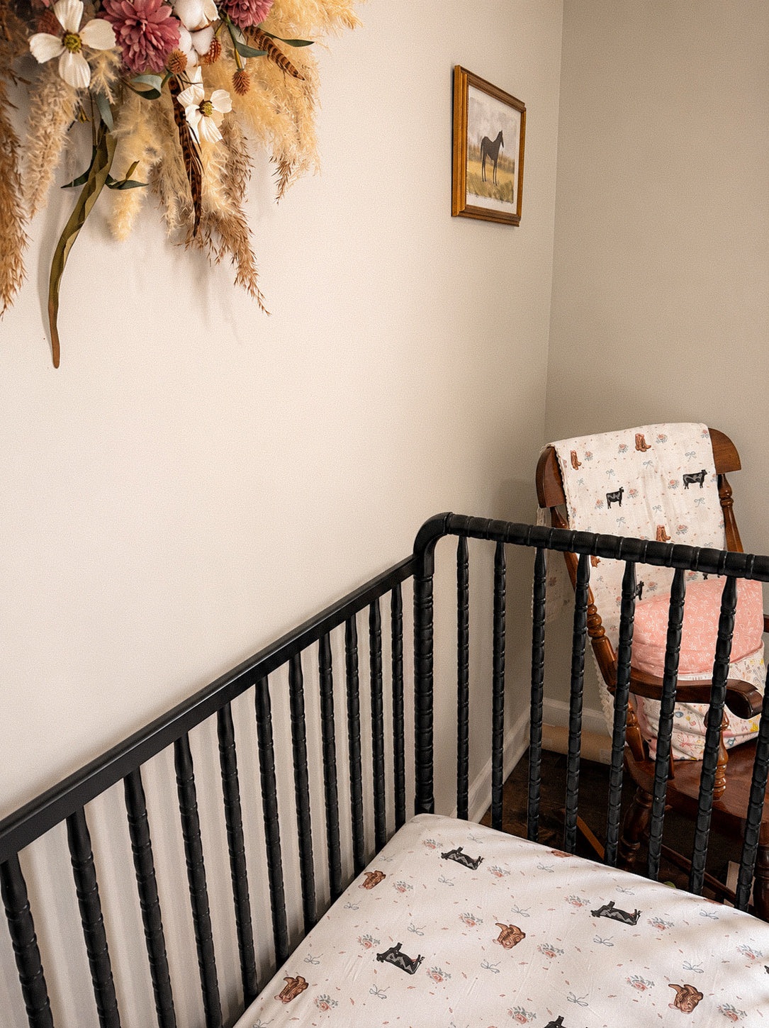 The Blush Angus Crib Sheet | PREORDER