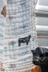 The Blush Angus Muslin Blanket | PREORDER