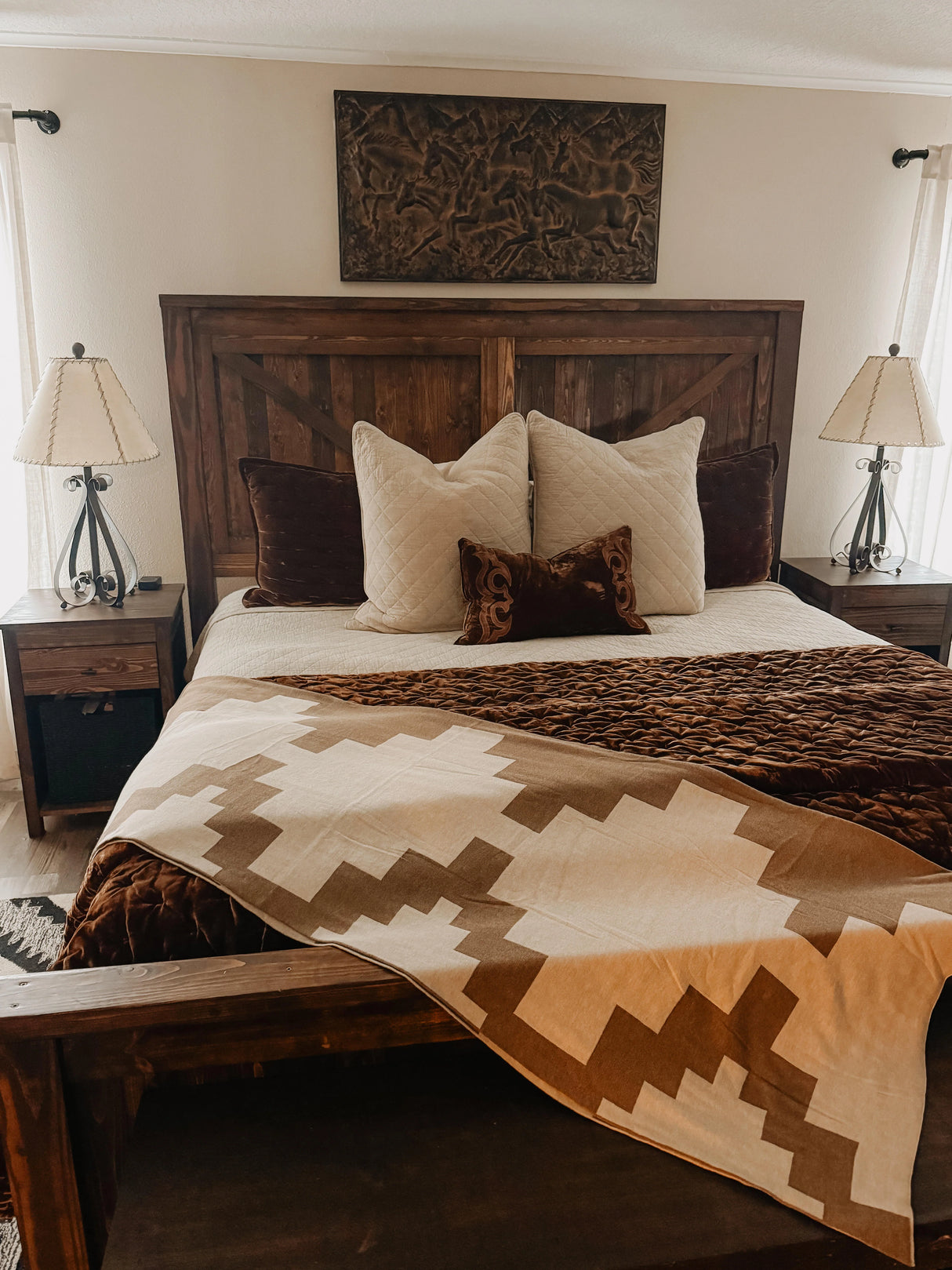 Western Heirloom Cotton Throw Blanket