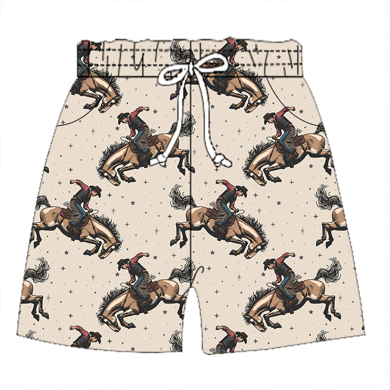 Starry Bronc Swimming Trunks