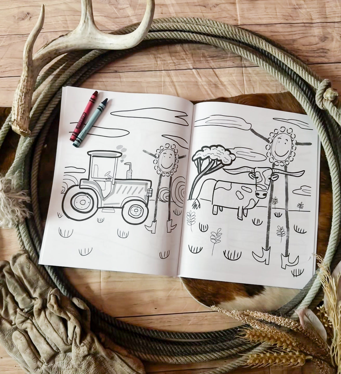 The Little Texas Bolo Tie Coloring Book: Western Coloring Book