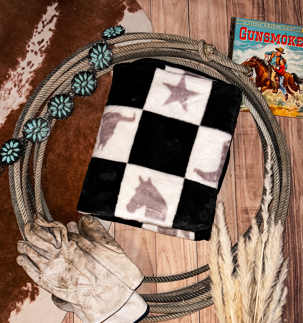 The Cowboy Checkmate Blanket