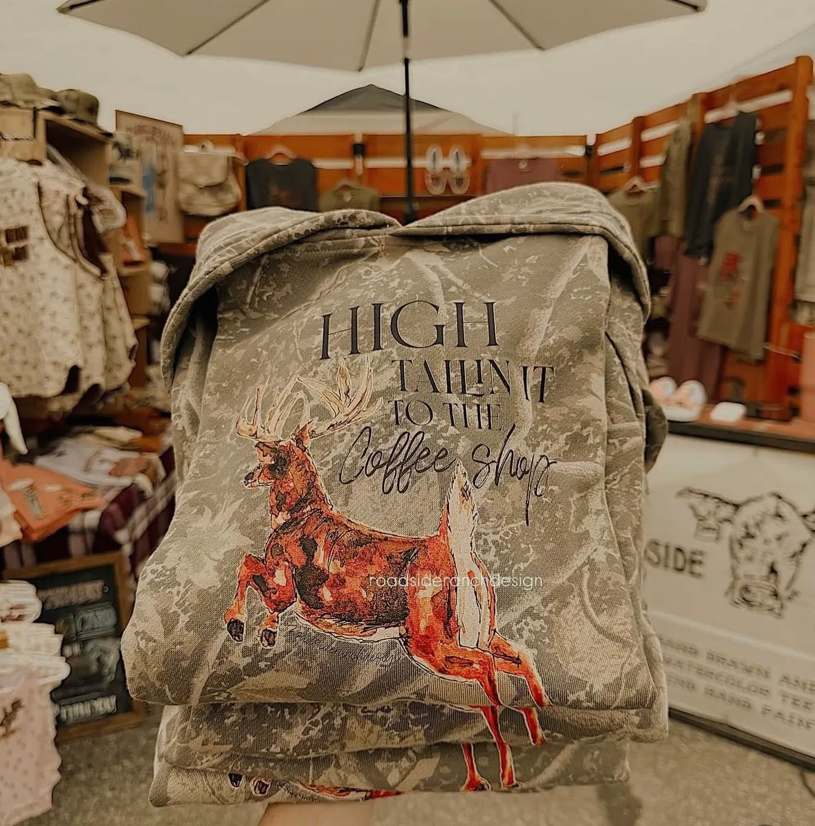 High Tailing to the Coffee Shop Tee