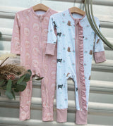 The Blush Angus Ruffle Bamboo Sleeper | PREORDER