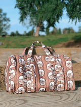 Western Quilted Ruffle Duffle Bag | PREORDER