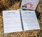 Farm Kid Workbook – Reusable ABC & 123 Dry Erase Book